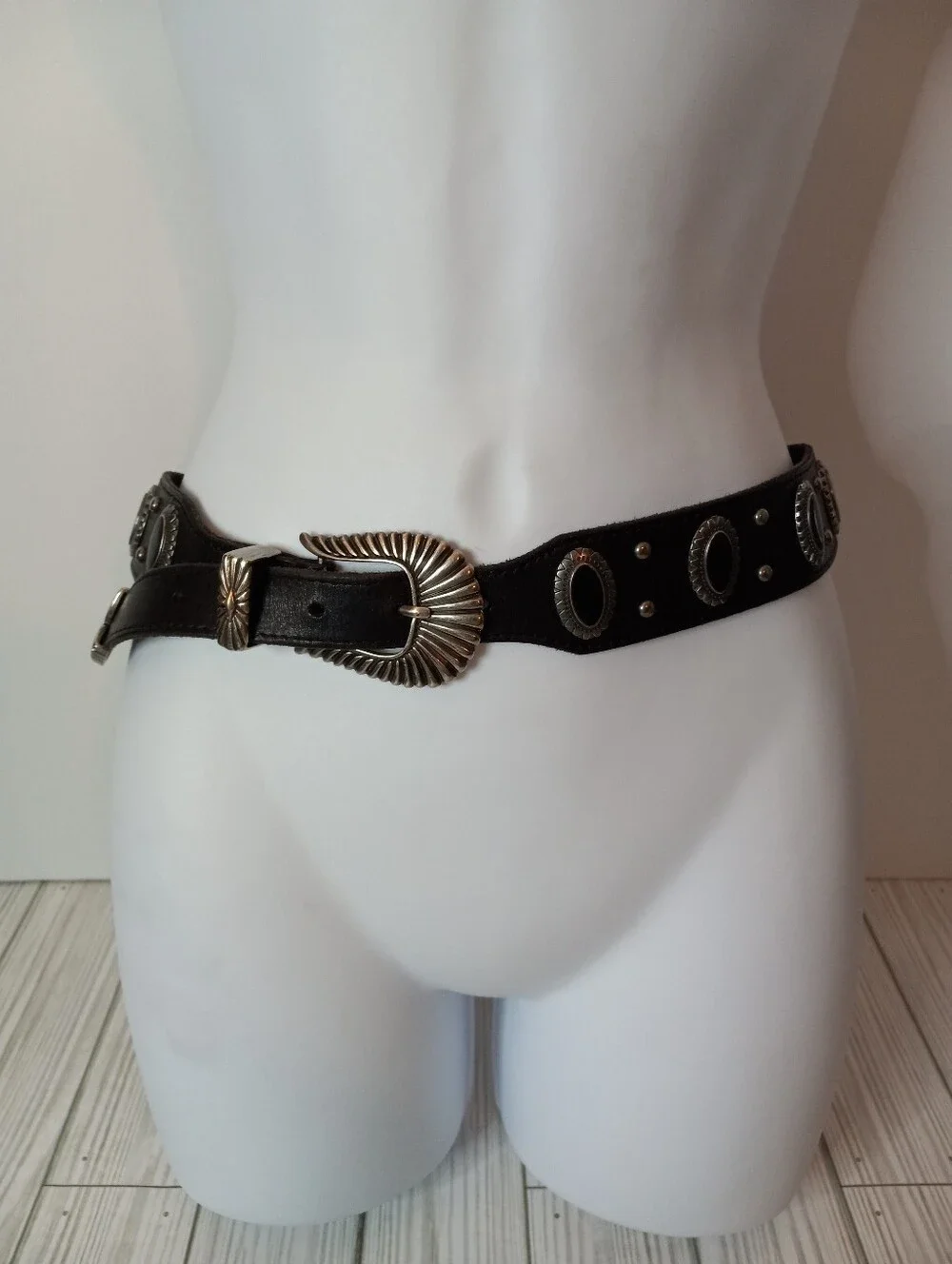 Shyanne Concho Western Leather Belt